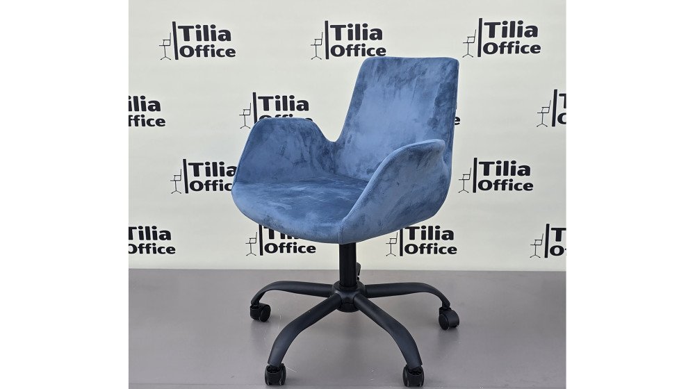 Maki Çalışma ve Çocuk Koltuğu Siyah Yonca Ayak Mavi